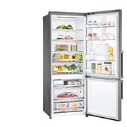 LG Frigorífico Combinado LG prata 461l com eficiência energética E, dispensador de água sem canaliza??o e DoorCooling+?  , GBF567PZCMB