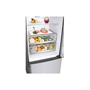 LG Frigorífico Combinado LG prata 461l com eficiência energética E, dispensador de água sem canaliza??o e DoorCooling+?  , GBF567PZCMB
