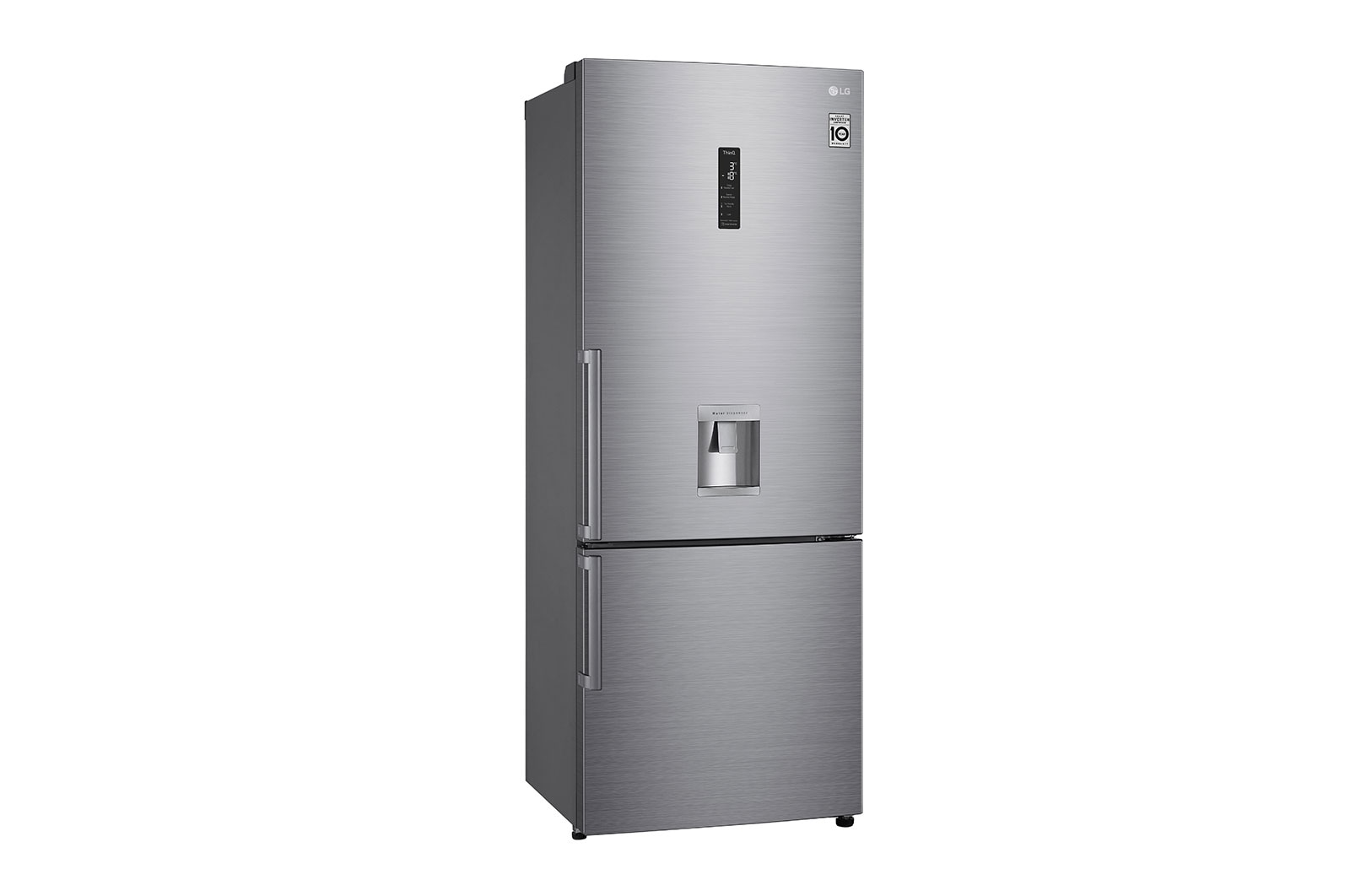 LG Frigorífico Combinado LG prata 461l com eficiência energética E, dispensador de água sem canaliza??o e DoorCooling+?  , GBF567PZCMB
