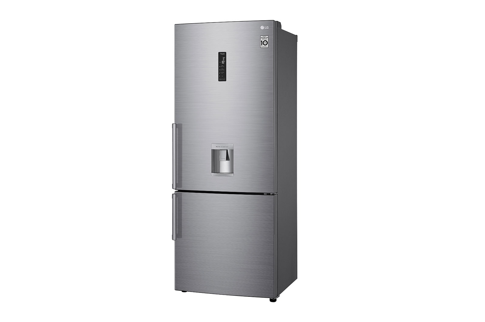 LG Frigorífico Combinado LG prata 461l com eficiência energética E, dispensador de água sem canaliza??o e DoorCooling+?  , GBF567PZCMB