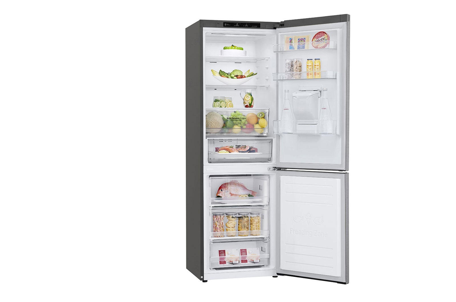 LG Frigorífico Combinado | 340 L | Etiqueta energética E | 1,86 m | DoorCooLing+? | Dispensador sem canaLiza??o, GBF61PZJMN