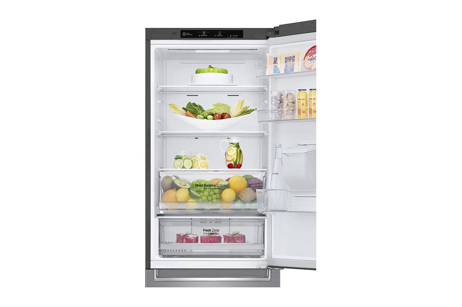 LG Frigorífico Combinado | 340 L | Etiqueta energética E | 1,86 m | DoorCooLing+? | Dispensador sem canaLiza??o, GBF61PZJMN