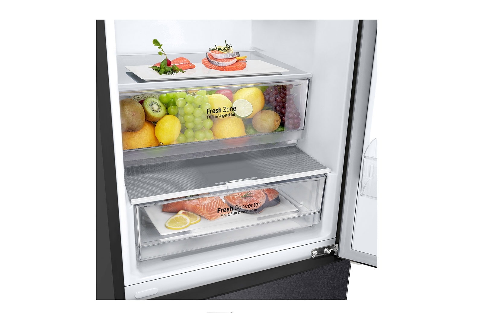 LG Frigorífico Combinado | 384 L | Etiqueta energética B | 2,03 m | DoorCooLing+? | FRESHConverter?, GBP62MCNBC