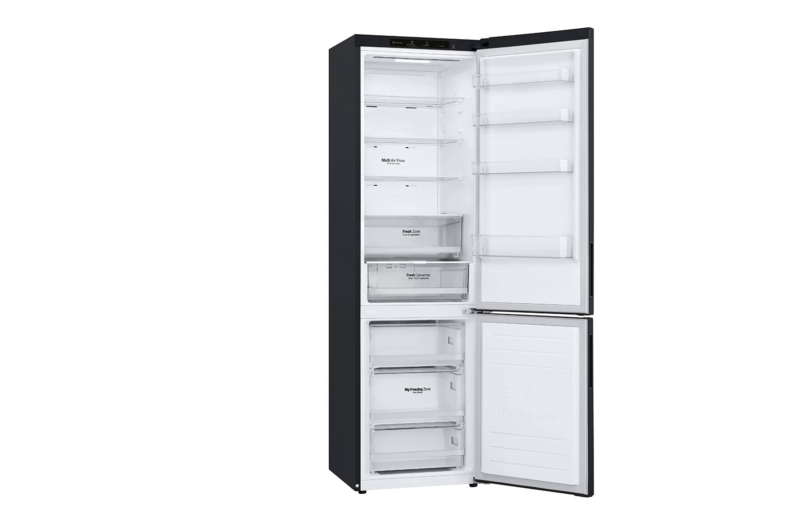 LG Frigorífico Combinado | 384 L | Etiqueta energética B | 2,03 m | DoorCooLing+? | FRESHConverter?, GBP62MCNBC