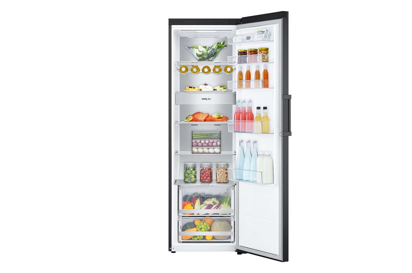LG Frigorífico de 1 porta | 386 L | Etiqueta energética D | DoorCooLing+? | FRESHBaLancer?, GLM71MCCSF