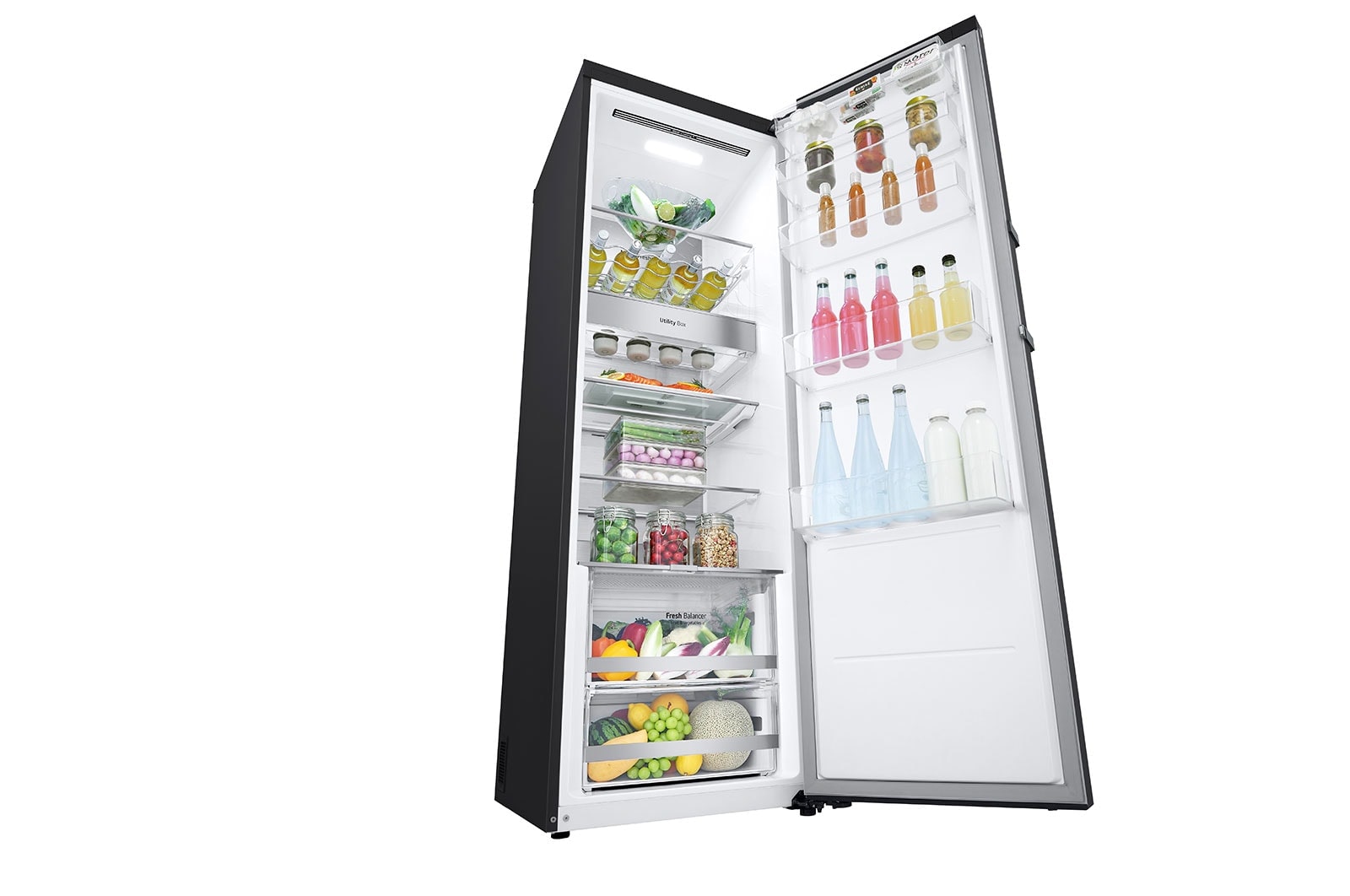 LG Frigorífico de 1 porta | 386 L | Etiqueta energética D | DoorCooLing+? | FRESHBaLancer?, GLM71MCCSF