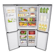 LG Frigorífico Americano de 4 portas | 506 L | Etiqueta energética E | UVnano? | DoorCooLing+?, GML844PZKZ