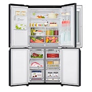 LG Frigorífico Americano de 4 portas | 508 L | Etiqueta energética F | InstaView? | Door-in-Door? | DoorCooLing+?, GMX844MCKV