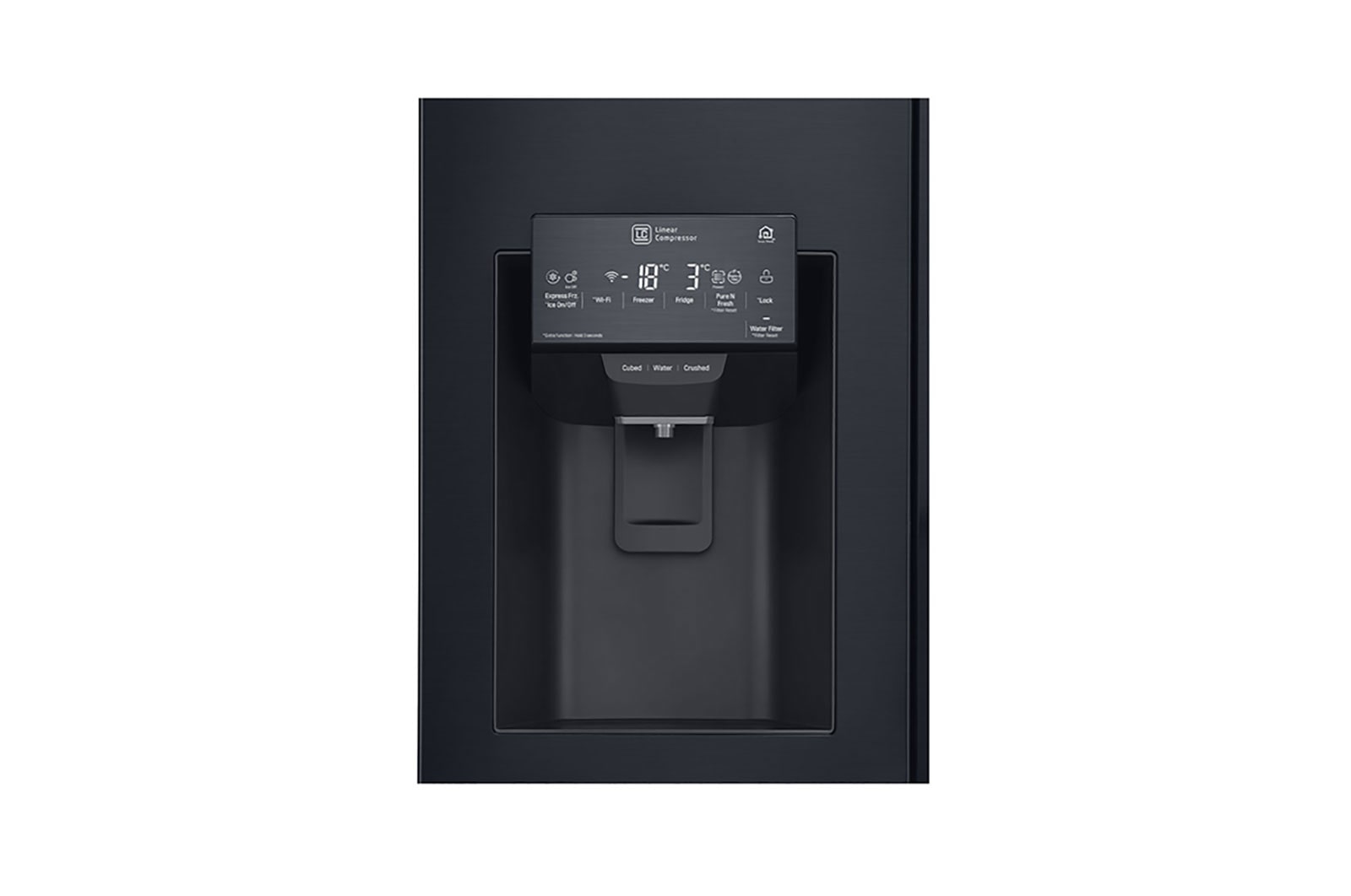 LG Frigorífico Americano de 4 portas | 508 L | Etiqueta energética F | InstaView? | Door-in-Door? | DoorCooLing+?, GMX844MCKV