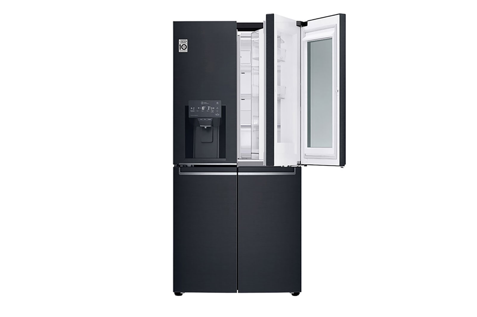 LG Frigorífico Americano de 4 portas | 508 L | Etiqueta energética F | InstaView? | Door-in-Door? | DoorCooLing+?, GMX844MCKV