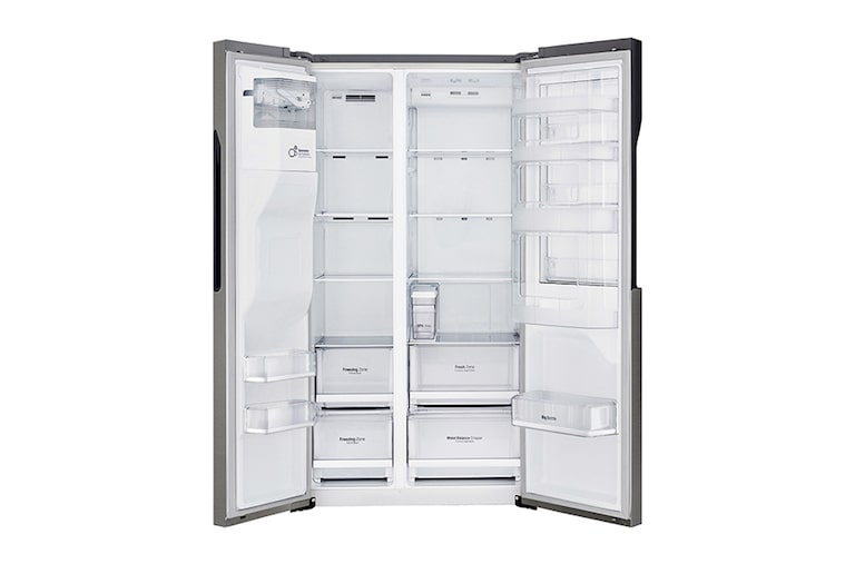 LG Frigorífico Americano LG GSJ361DIDV, 606 litros, eficiência energética F, Door in Door?, dispensador sem canaliza??o, Dark Graphite, GSJ361DIDV