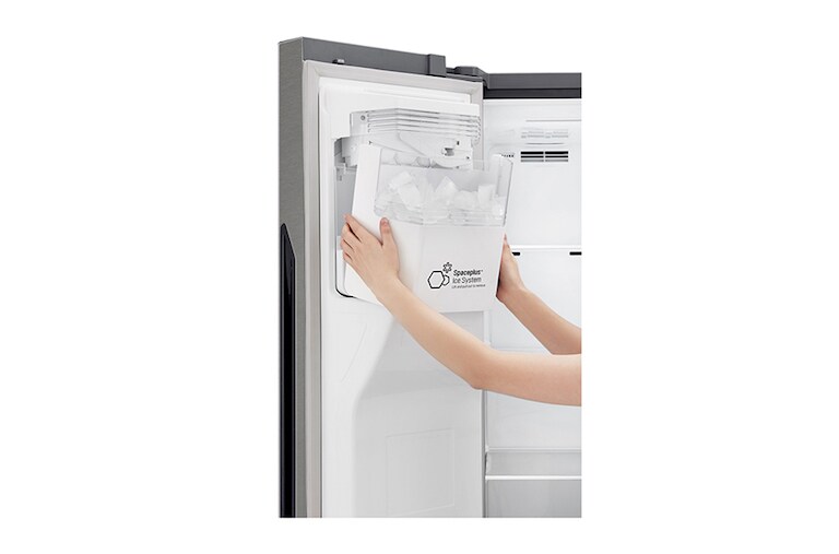 LG Frigorífico Americano LG GSJ361DIDV, 606 litros, eficiência energética F, Door in Door?, dispensador sem canaliza??o, Dark Graphite, GSJ361DIDV