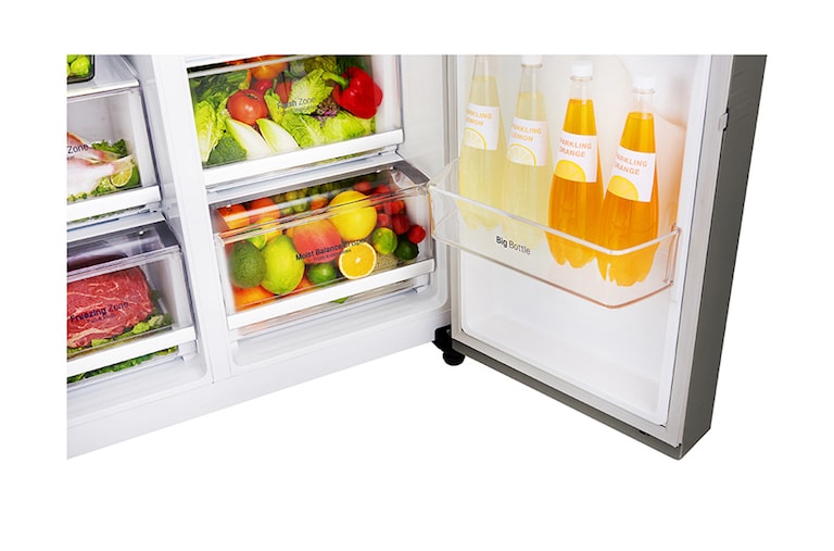 LG Frigorífico Americano LG GSL361ICEZ, 606 litros, eficiência energética F, dispensador sem canaliza??o, Dark Graphite, GSL361ICEZ