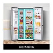 LG Frigorífico Americano | 635 L | Etiqueta energética D | DoorCooLing+? | Dispensador sem canaLiza??o, GSLV71PZTD