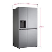 LG Frigorífico Americano | 635 L | Etiqueta energética D | DoorCooLing+? | Dispensador sem canaLiza??o, GSLV71PZTD