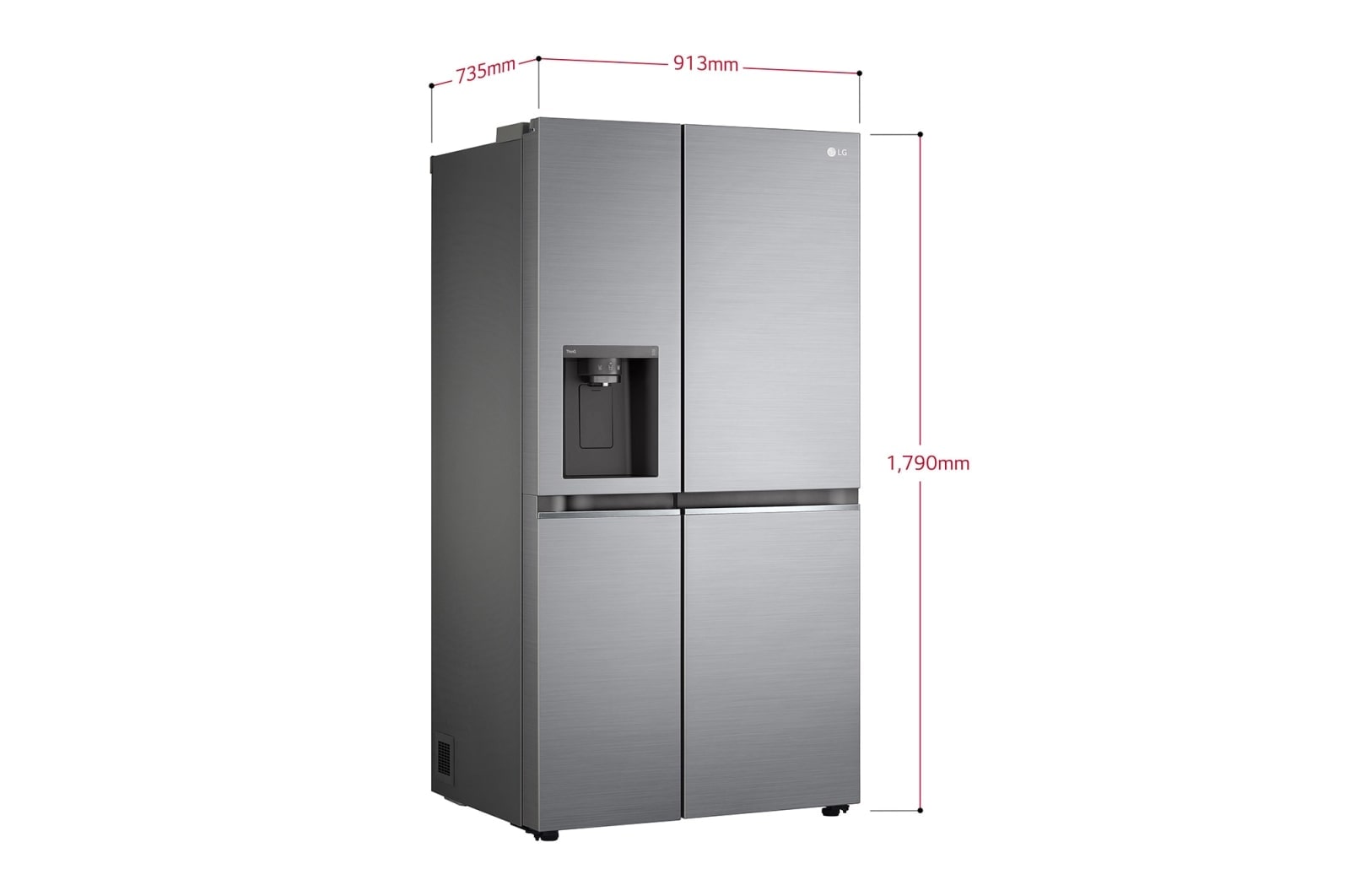 LG Frigorífico Americano | 635 L | Etiqueta energética D | DoorCooLing+? | Dispensador sem canaLiza??o, GSLV71PZTD