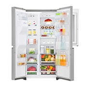 LG Frigorífico Americano LG GSX961NSVZ, 625 litros, eficiência energética F, InstaView?, Door in Door?, Pure N Fresh?, Door Cooling+?, dispensador sem canaliza??o, Noble Steel, GSX961NSVZ
