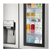 LG Frigorífico Americano LG GSX961NSVZ, 625 litros, eficiência energética F, InstaView?, Door in Door?, Pure N Fresh?, Door Cooling+?, dispensador sem canaliza??o, Noble Steel, GSX961NSVZ