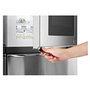 LG Frigorífico Americano LG GSX961NSVZ, 625 litros, eficiência energética F, InstaView?, Door in Door?, Pure N Fresh?, Door Cooling+?, dispensador sem canaliza??o, Noble Steel, GSX961NSVZ