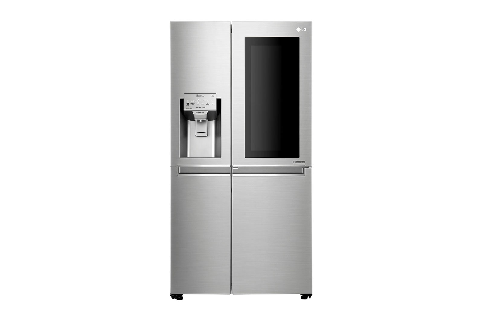 LG Frigorífico Americano LG GSX961NSVZ, 625 litros, eficiência energética F, InstaView?, Door in Door?, Pure N Fresh?, Door Cooling+?, dispensador sem canaliza??o, Noble Steel, GSX961NSVZ