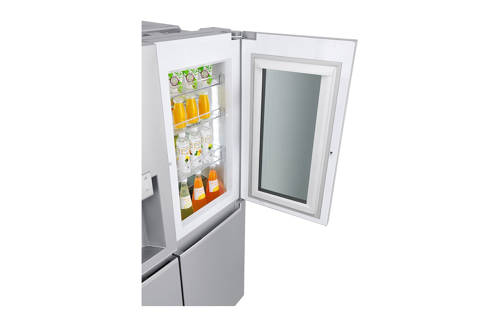 LG Frigorífico Americano LG GSX961NSVZ, 625 litros, eficiência energética F, InstaView?, Door in Door?, Pure N Fresh?, Door Cooling+?, dispensador sem canaliza??o, Noble Steel, GSX961NSVZ