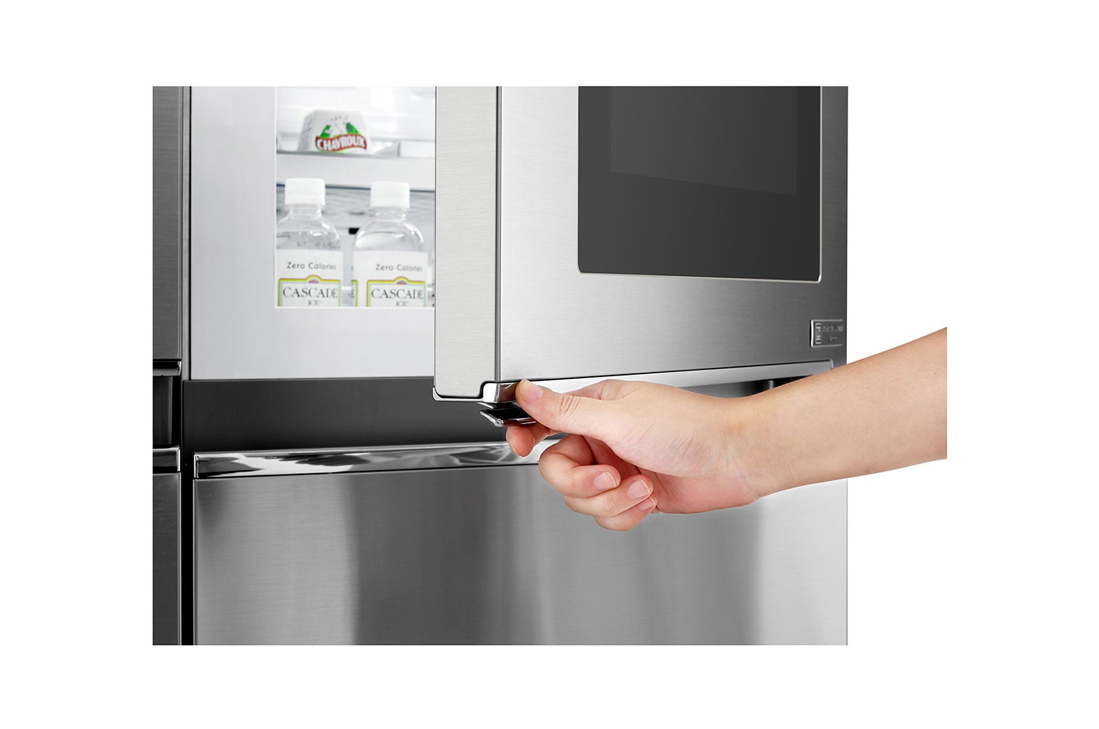 LG Frigorífico Americano LG GSX961NSVZ, 625 litros, eficiência energética F, InstaView?, Door in Door?, Pure N Fresh?, Door Cooling+?, dispensador sem canaliza??o, Noble Steel, GSX961NSVZ