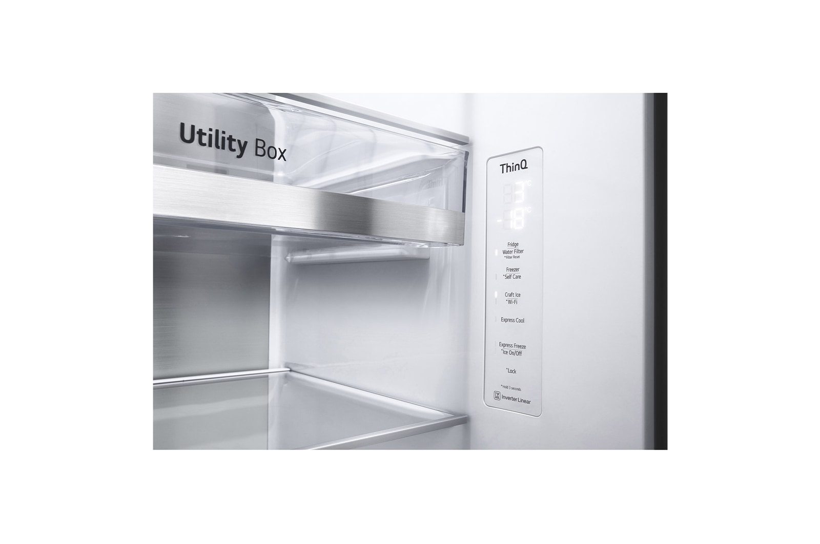 LG Frigorífico Americano | 635 L | Etiqueta energética E | InstaView? | Door-in-Door? | DoorCooLing+? | Craft Ice? | UVnano?, GSXV90BSDE