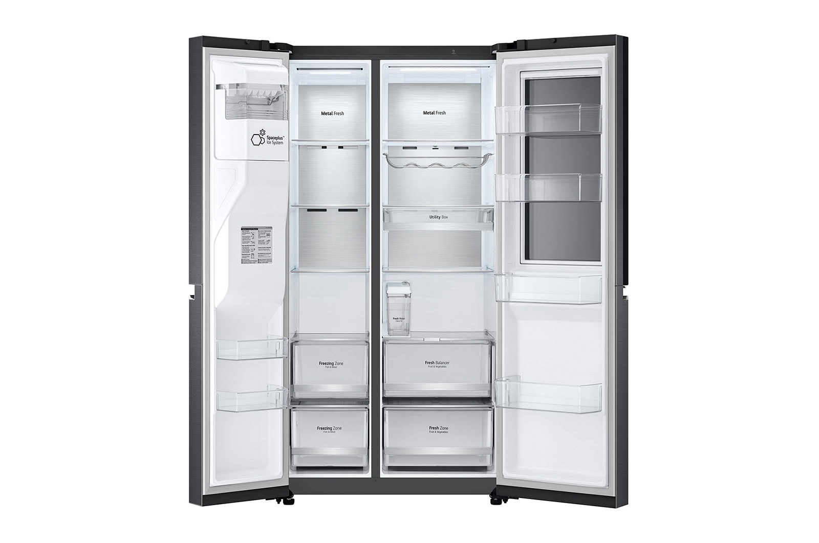 LG Frigorífico Americano | 635 L | Etiqueta energética E | InstaView? | Door-in-Door? | DoorCooLing+? | Dispensador sem canaLiza??o | UVnano?, GSXV91MCAE