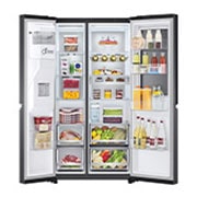 LG Frigorífico Americano | 635 L | Etiqueta energética E | InstaView? | Door-in-Door? | DoorCooLing+? | Dispensador sem canaLiza??o | UVnano?, GSXV91MCAE