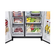 LG Frigorífico Americano | 635 L | Etiqueta energética E | InstaView? | Door-in-Door? | DoorCooLing+? | Dispensador sem canaLiza??o | UVnano?, GSXV91MCAE