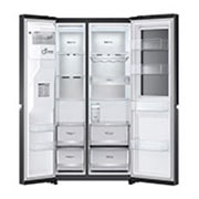 LG Frigorífico Americano | 635 L | Etiqueta energética E | InstaView? | Door-in-Door? | DoorCooLing+? | Dispensador sem canaLiza??o | UVnano?, GSXV91MCAE