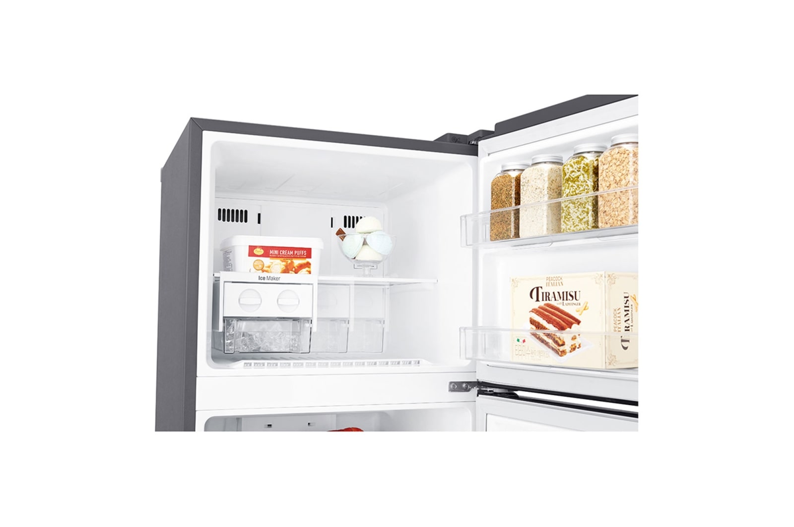 LG Frigorífico de 2 portas LG GTB523PZCZD, 312 litros, eficiência energética F, Door Cooling+?, Shiny Steel, GTB523PZCZD