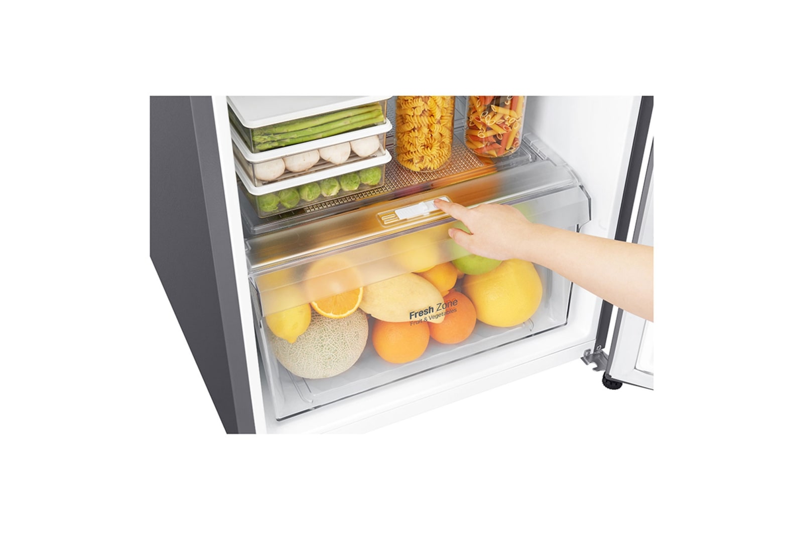 LG Frigorífico de 2 portas LG GTB523PZCZD, 312 litros, eficiência energética F, Door Cooling+?, Shiny Steel, GTB523PZCZD
