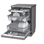 LG Máquina de lavar loi?a LG DF325FP, QuadWash?, 3 cestos reguláveis, eficiência energética E, inox, DF325FP