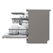 LG Máquina de lavar loi?a LG DF325FPS, QuadWash?, 3 cestos reguláveis, eficiência energética E, TrueSteam?, inox, DF325FPS