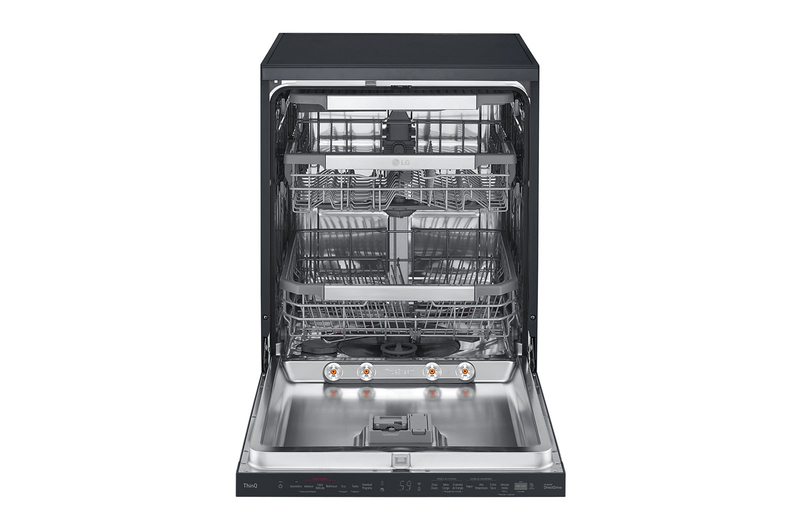 LG Máquina de Lavar Loi?a | 14 conjuntos | Etiqueta energética C | QuadWash? | EasyRack? | TrueSteam? | Abertura automática de porta, DF455HMS