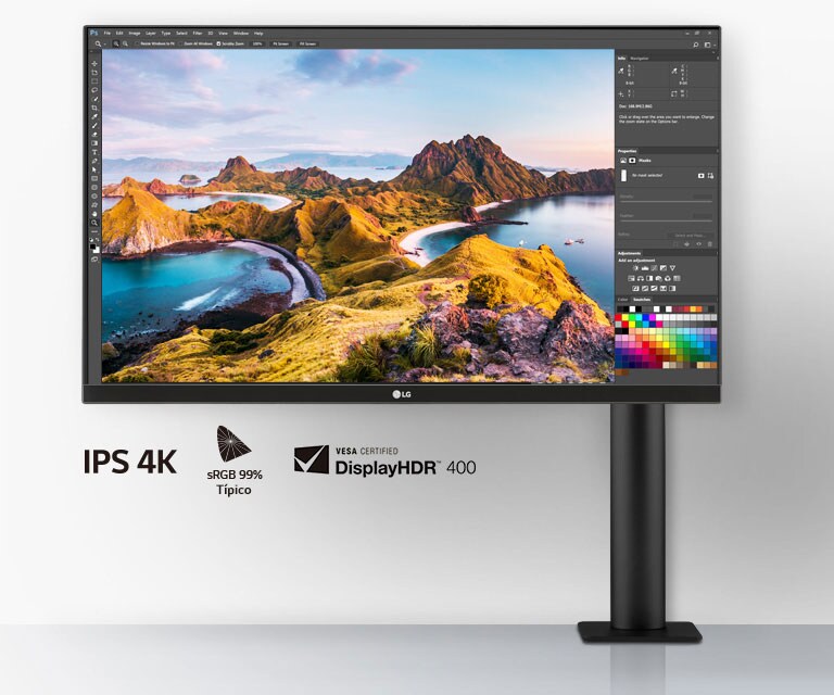 Ecr? IPS UHD de 27 polegadas: Qualidade de imagem excecional, sRGB, VESA CERTIFIED DisplayHDR400
