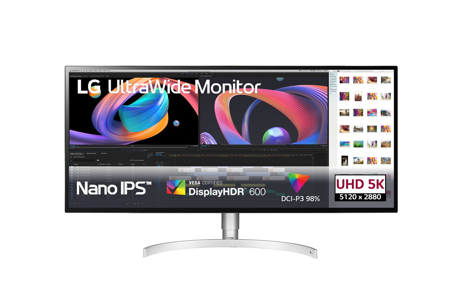LG Monitor 34" com ecr? IPS 21:9 UltraWide? WUHD com Thunderbolt? 3, 34WK95U