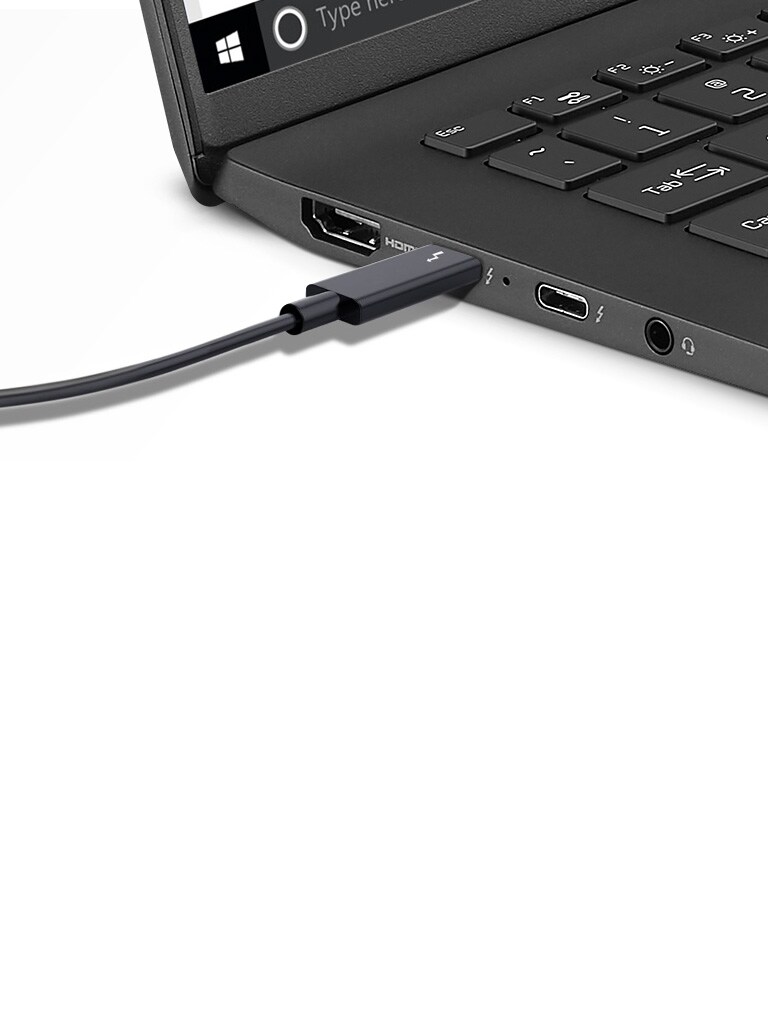 Oferta de Thunderbolt ? 4 para carregar, transferir e exibir com apenas uma liga??o