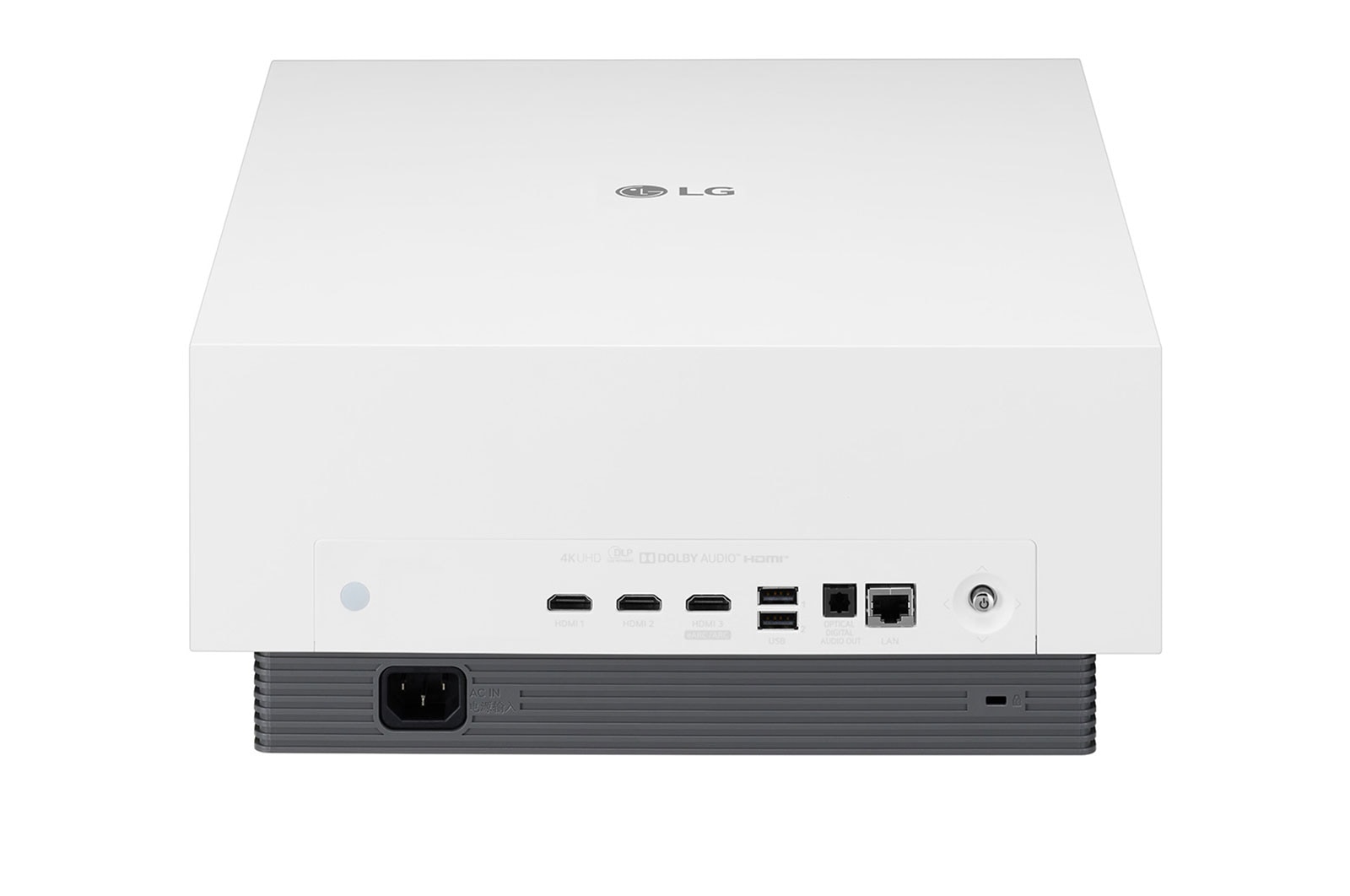 LG Projetor de TV 4K HU810PW - LG CineBeam com SmartTV webOS 5.0 (até 300", fonte laser, 2700 lúmenes, 3840 x 2160 px, branco), HU810PW
