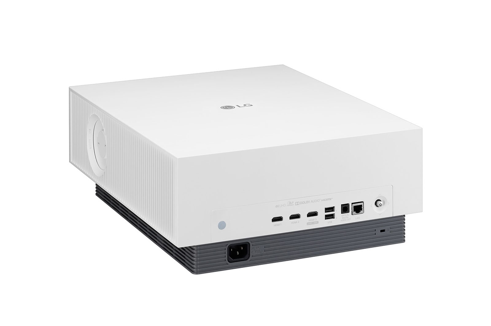 LG Projetor de TV 4K HU810PW - LG CineBeam com SmartTV webOS 5.0 (até 300", fonte laser, 2700 lúmenes, 3840 x 2160 px, branco), HU810PW