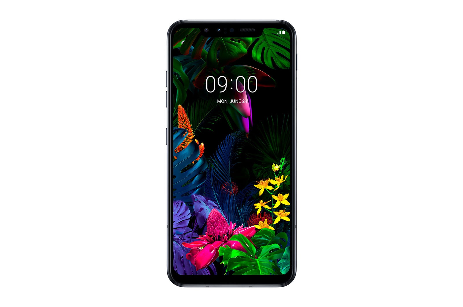 Vista frontal de LG G8S ThinQ LMG810EMW
