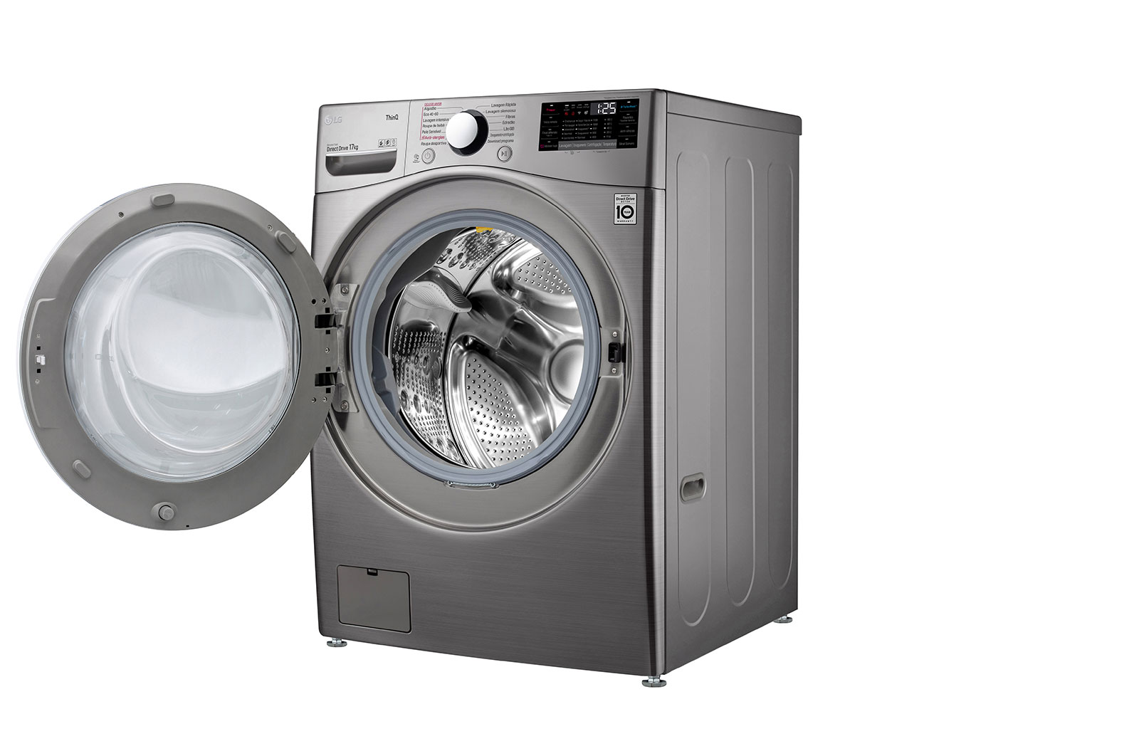 LG Máquina de Lavar roupa | 17 kg | Etiqueta energética E | 1100 r.p.m. | Inverter Direct Drive? | Steam? | TurboWash?, F1P1CY2T