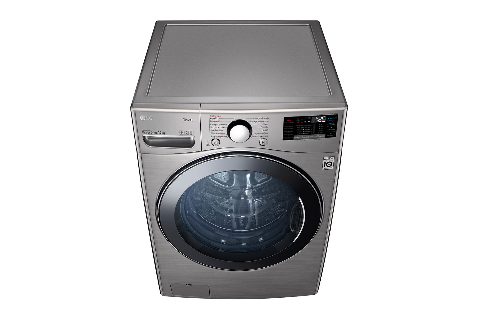 LG Máquina de Lavar roupa | 17 kg | Etiqueta energética E | 1100 r.p.m. | Inverter Direct Drive? | Steam? | TurboWash?, F1P1CY2T