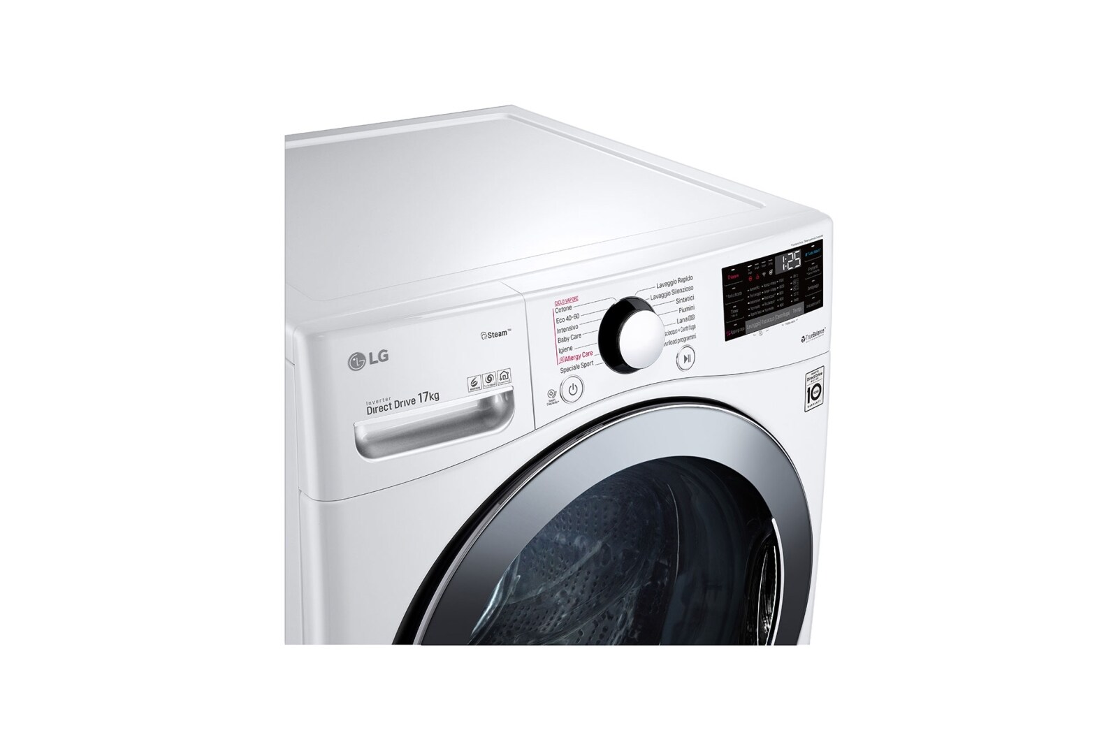 LG Máquina de Lavar roupa | 17 kg | Etiqueta energética E | 1100 r.p.m. | Inverter Direct Drive? | Steam? | TurboWash?, F1P1CY2W