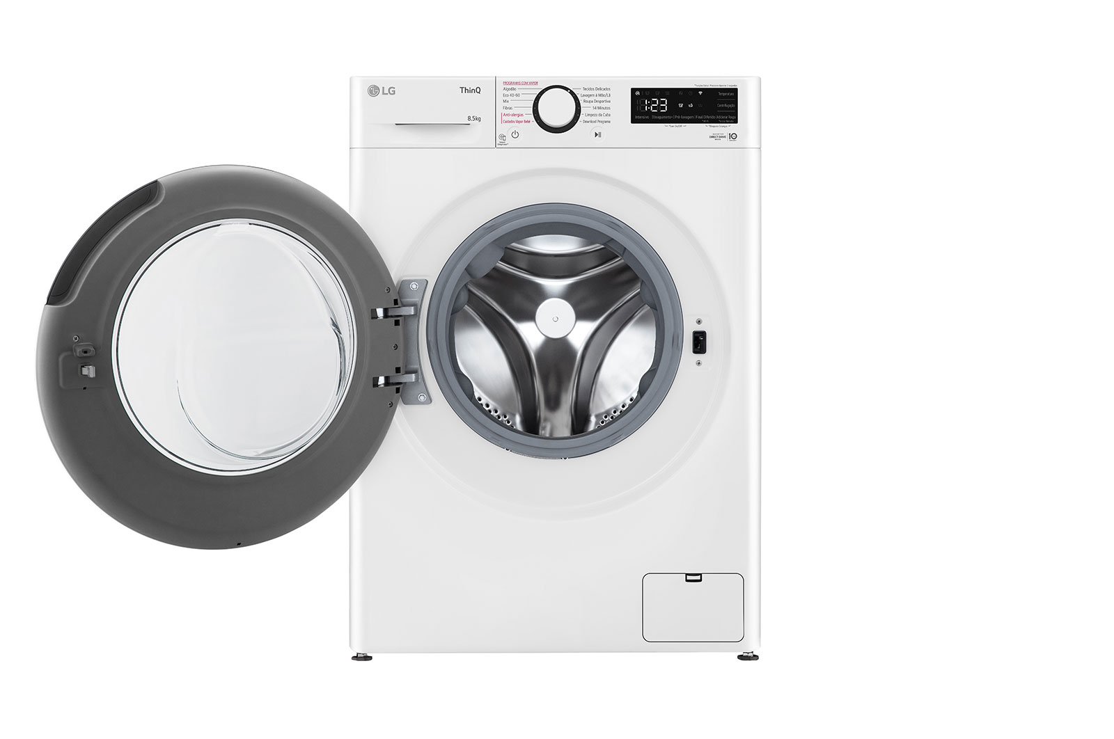 LG Máquina de lavar roupa slim LG F2WV3058S6W, 8,5 kg, eficiência energética A, 1200 r.p.m., AI DD?, Steam?, branco, F2WV3058S6W