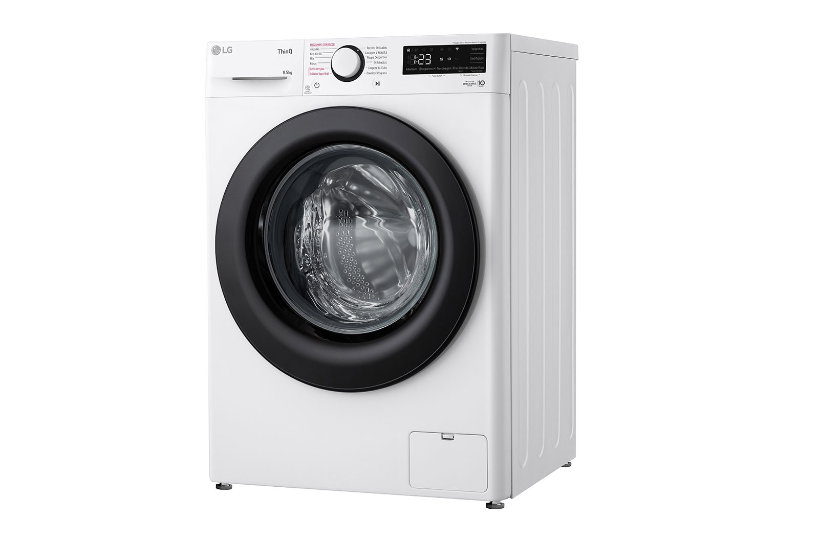LG Máquina de lavar roupa slim LG F2WV3058S6W, 8,5 kg, eficiência energética A, 1200 r.p.m., AI DD?, Steam?, branco, F2WV3058S6W