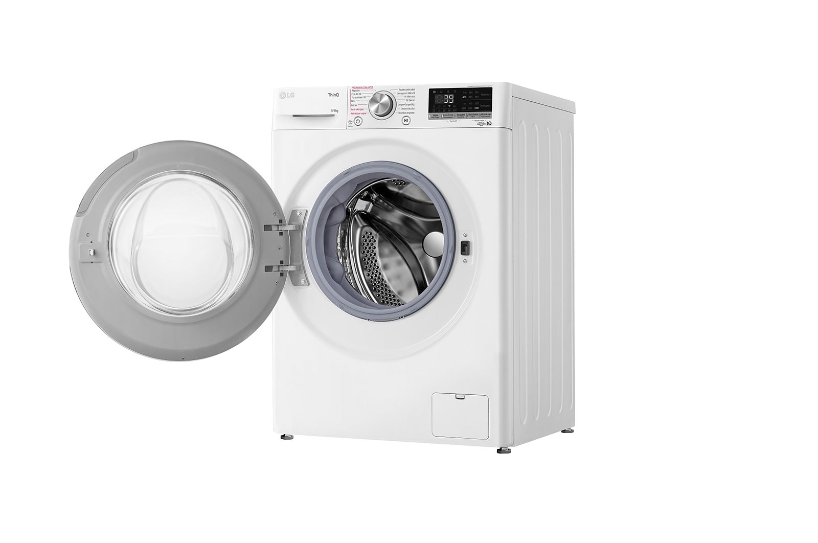 LG Máquina de lavar e secar roupa LG F4DV7009S1W, 9/6 kg, eficiência energética A/E, 1400 r.p.m., AI DD?, Steam?, TurboWash360?, EcoHybrid?, branco, F4DV7009S1W