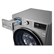 LG Máquina de lavar e secar roupa LG F4DV7009S2S, 9/6 kg, eficiência energética A/E, 1400 r.p.m., AI DD?, Steam?, TurboWash360?, EcoHybrid?, inox, F4DV7009S2S