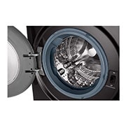 LG Máquina de lavar e secar roupa LG F4DV9510P2B, 10,5/7 kg, eficiência energética A/E, 1400 r.p.m., AI DD?, Steam+?, TurboWash360?, ezDispense?, EcoHybrid?, preto, F4DV9510P2B